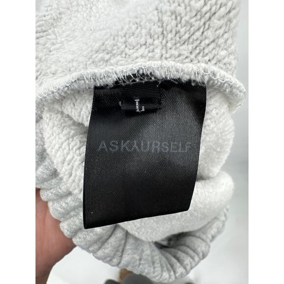 Askyurself Heavy Weight Sweatpants Gray with snap hemline Size Large - Picture 7 of 8